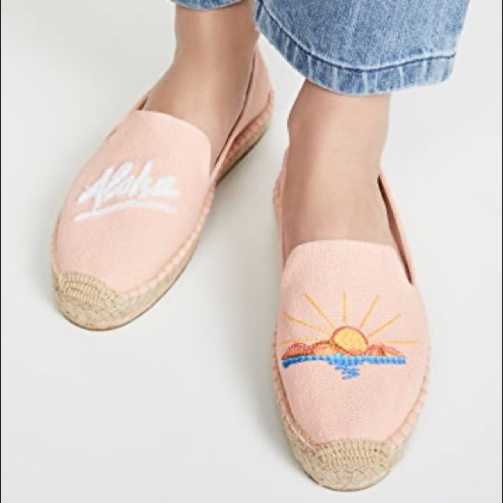 soludos | Aloha Platform Coral Slippers
